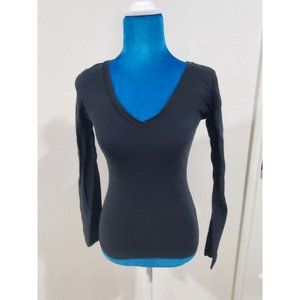 ambiance apparel Black Longsleeve Shirt Top Size S